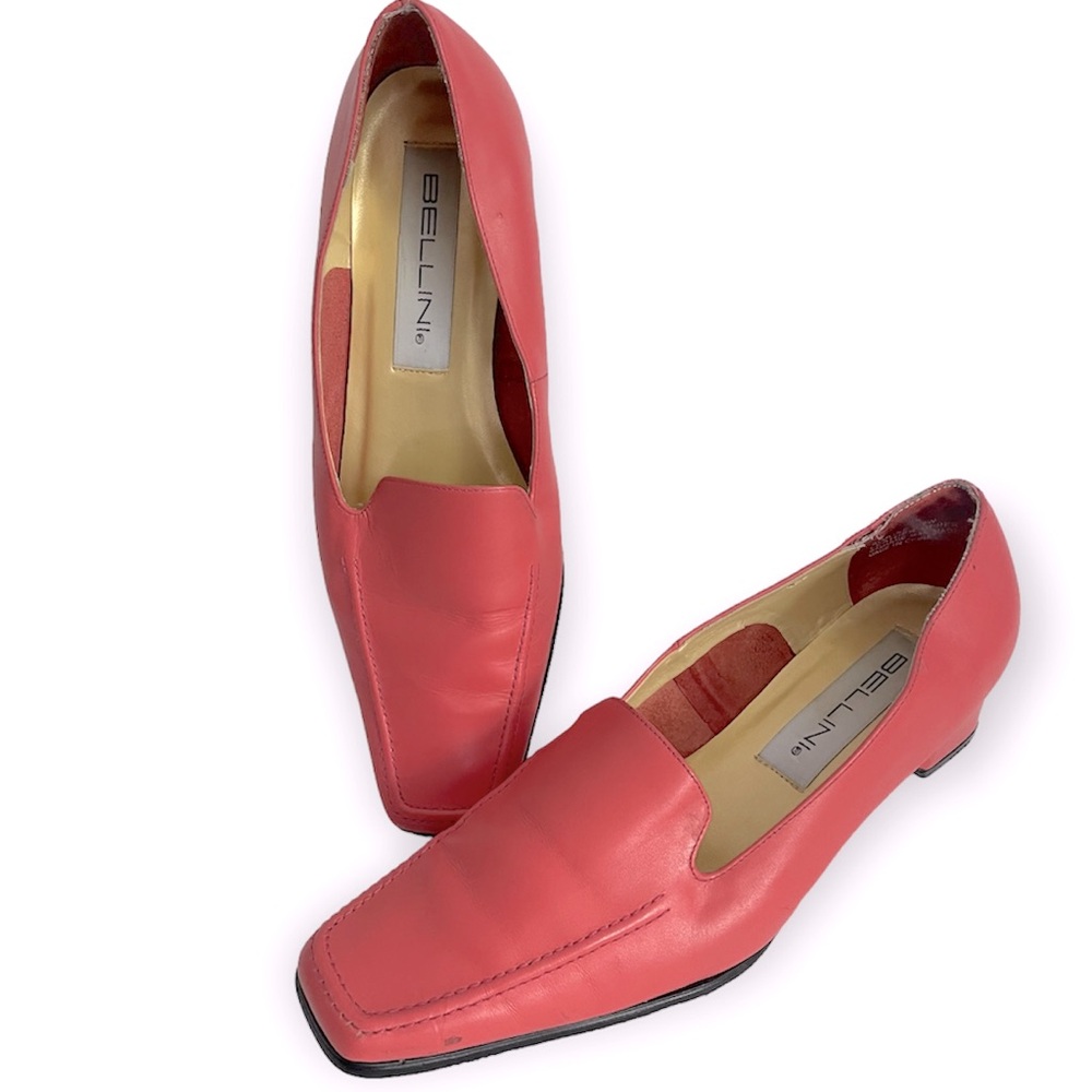 Vintage Bellini Pink Leather Loafers